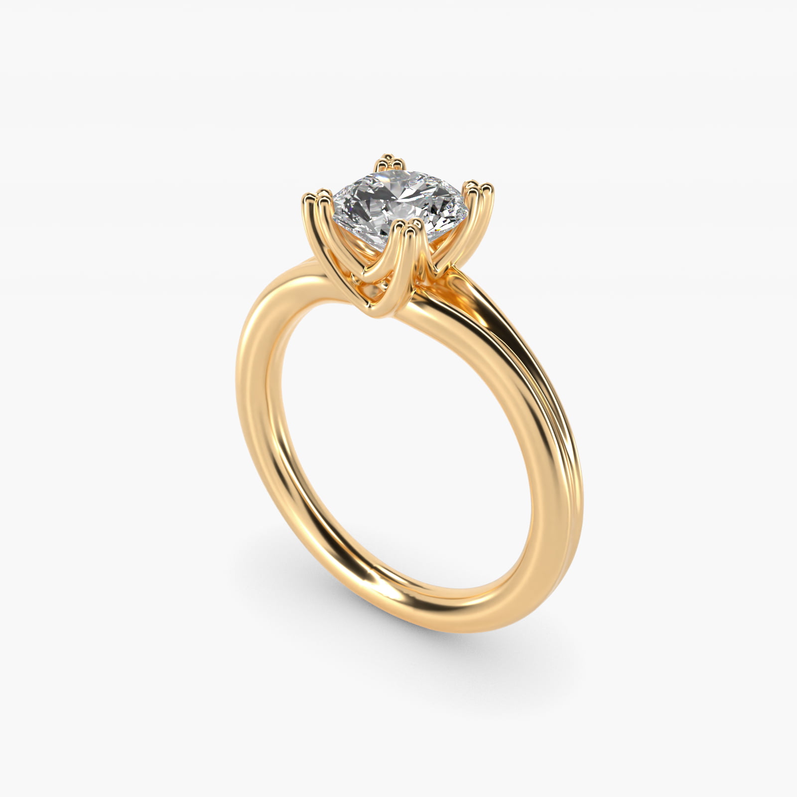 Woven Solitaire Engagement Ring In 14K Yellow Gold By James Allen