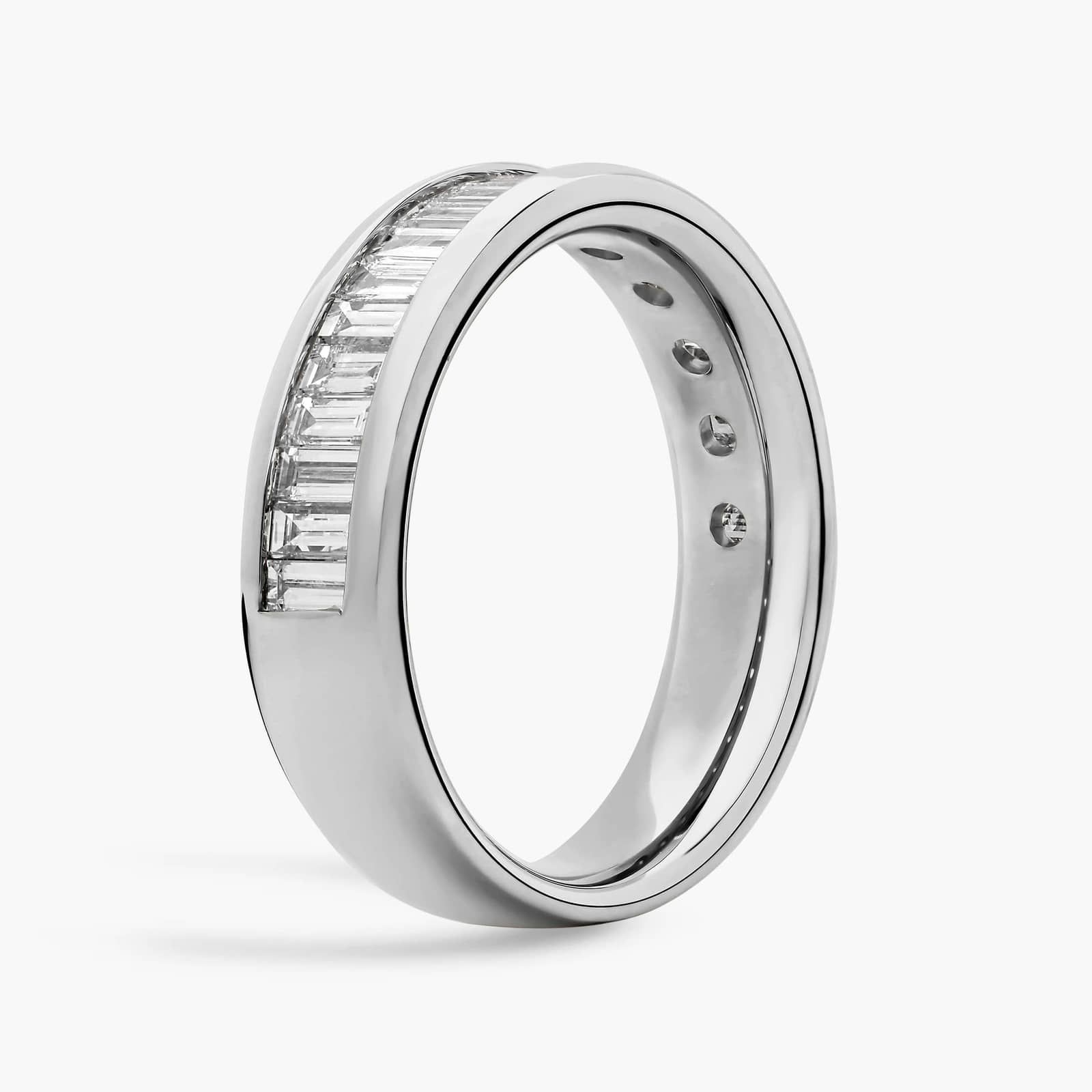 Channel Set Baguette Diamond Ring in 18k White Gold (1 ct. tw.) 2