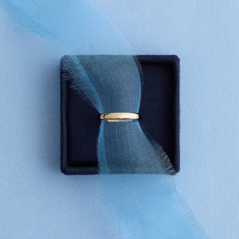 Low Dome Comfort Fit Wedding Ring in 14k Yellow Gold (3mm) 4