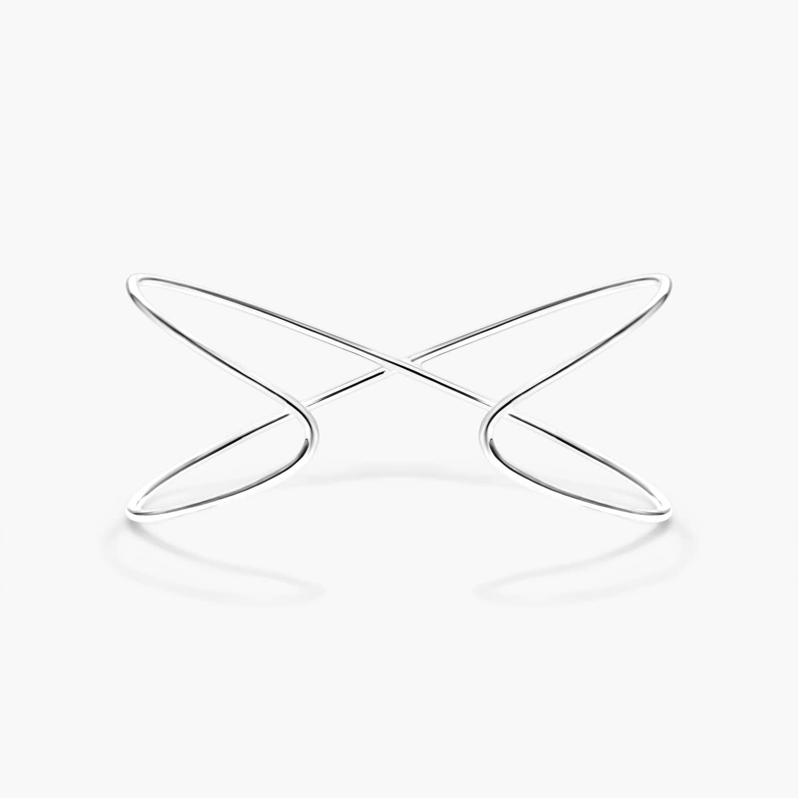 Criss Cross Cuff Diamond Bracelet In 14K White Gold By James Allen 3