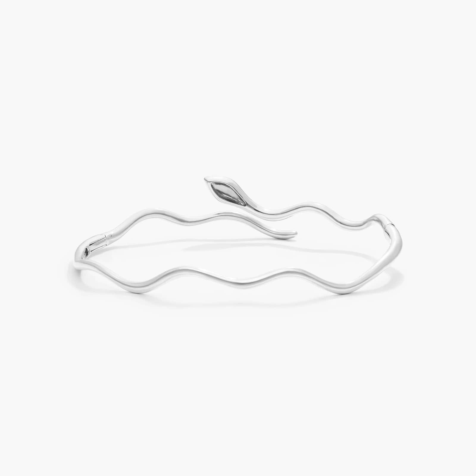 Snake Motif Diamond and Ruby Bracelet In 14K White Gold By James Allen 3