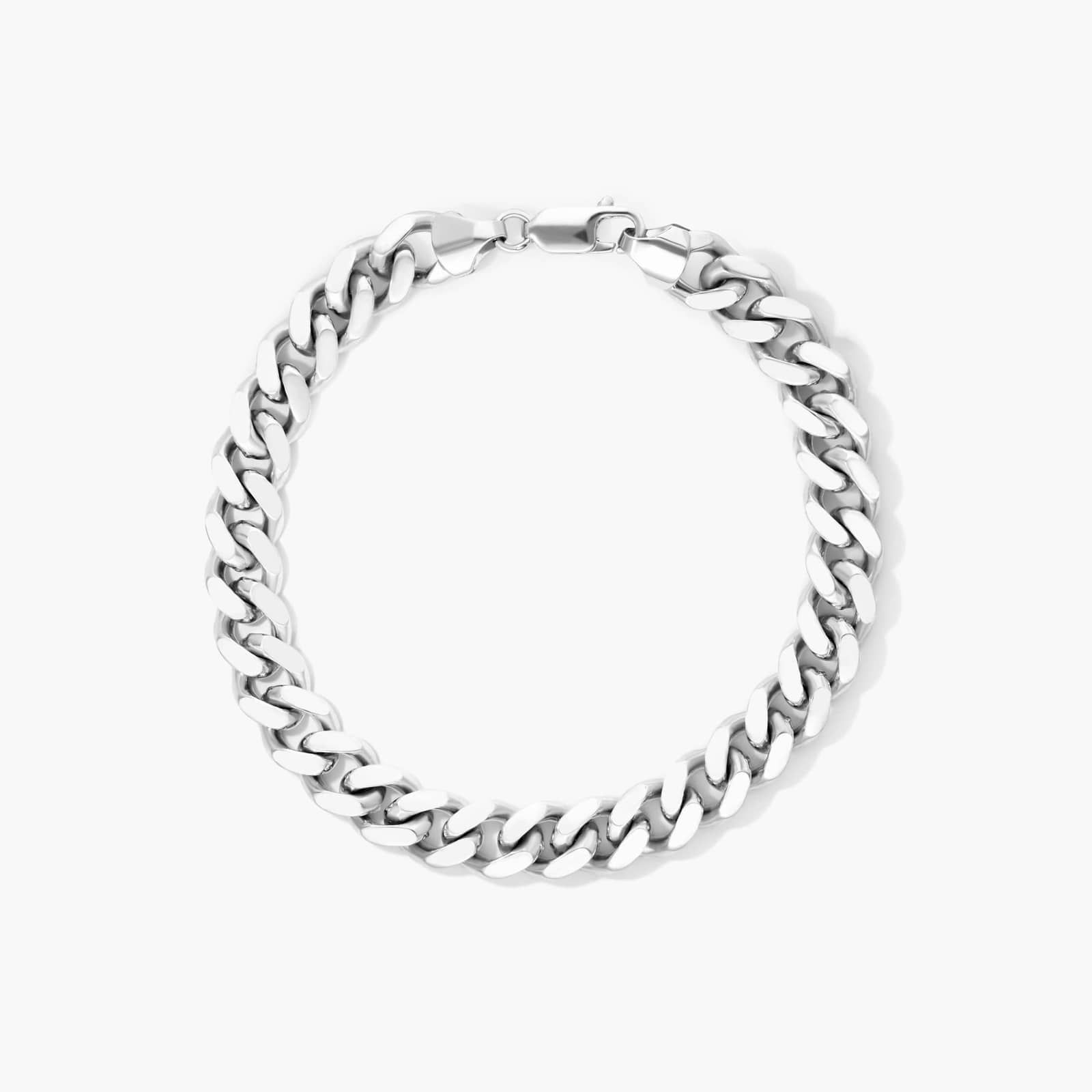 Miami Cuban Bracelet In Sterling Silver (8.5") By James Allen