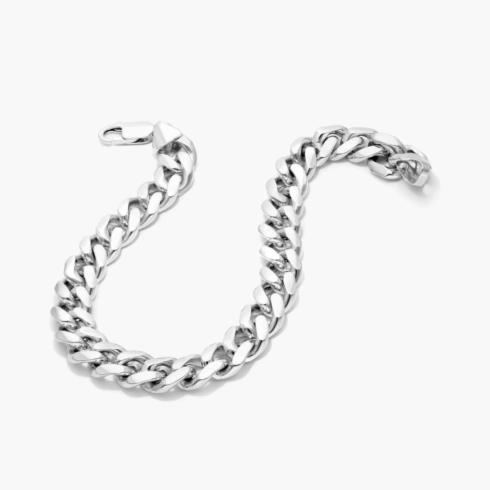Miami Cuban Bracelet In Sterling Silver (8.5") By James Allen 2