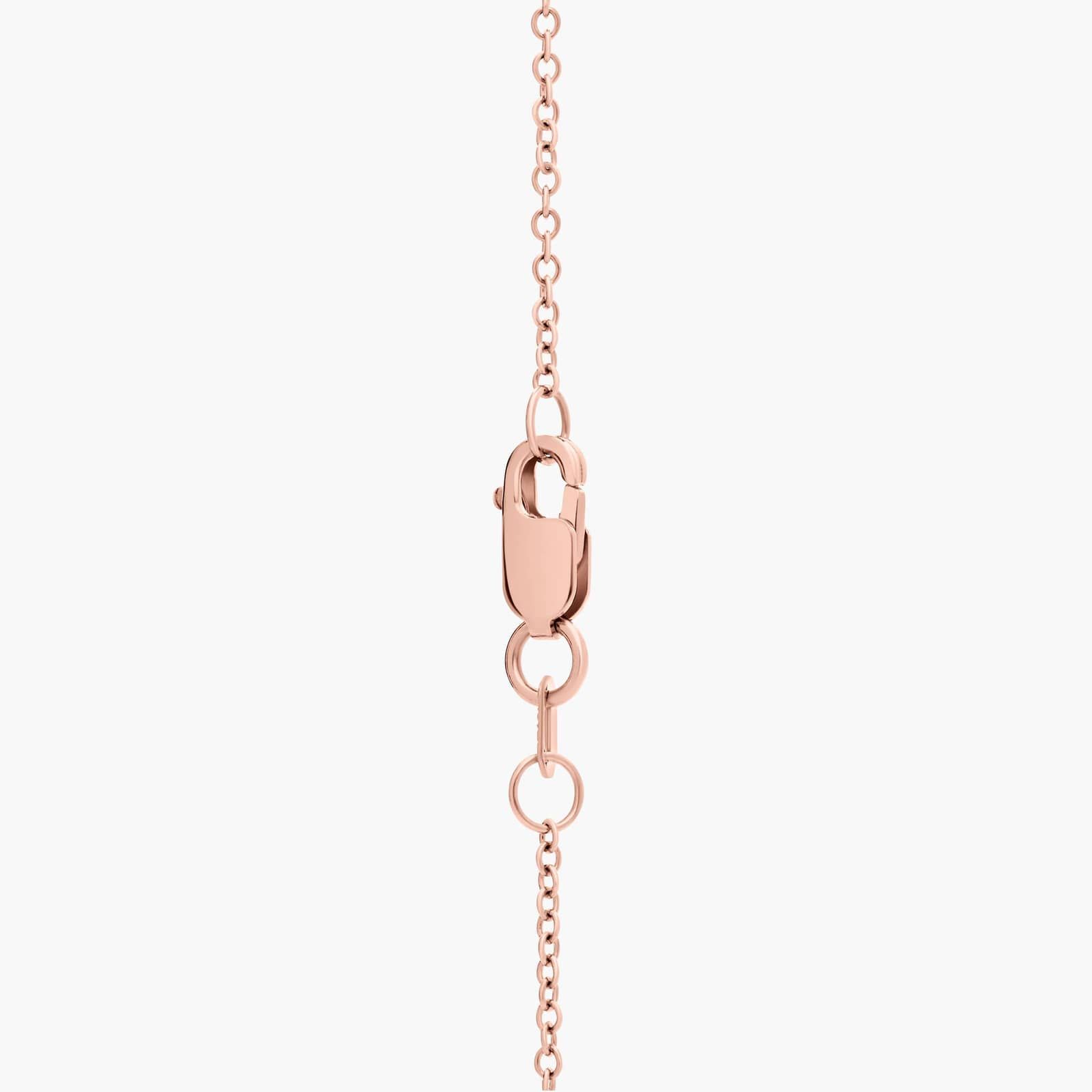 Morganite and Diamond Halo Pendant in 14k Rose Gold (13x9mm) 2