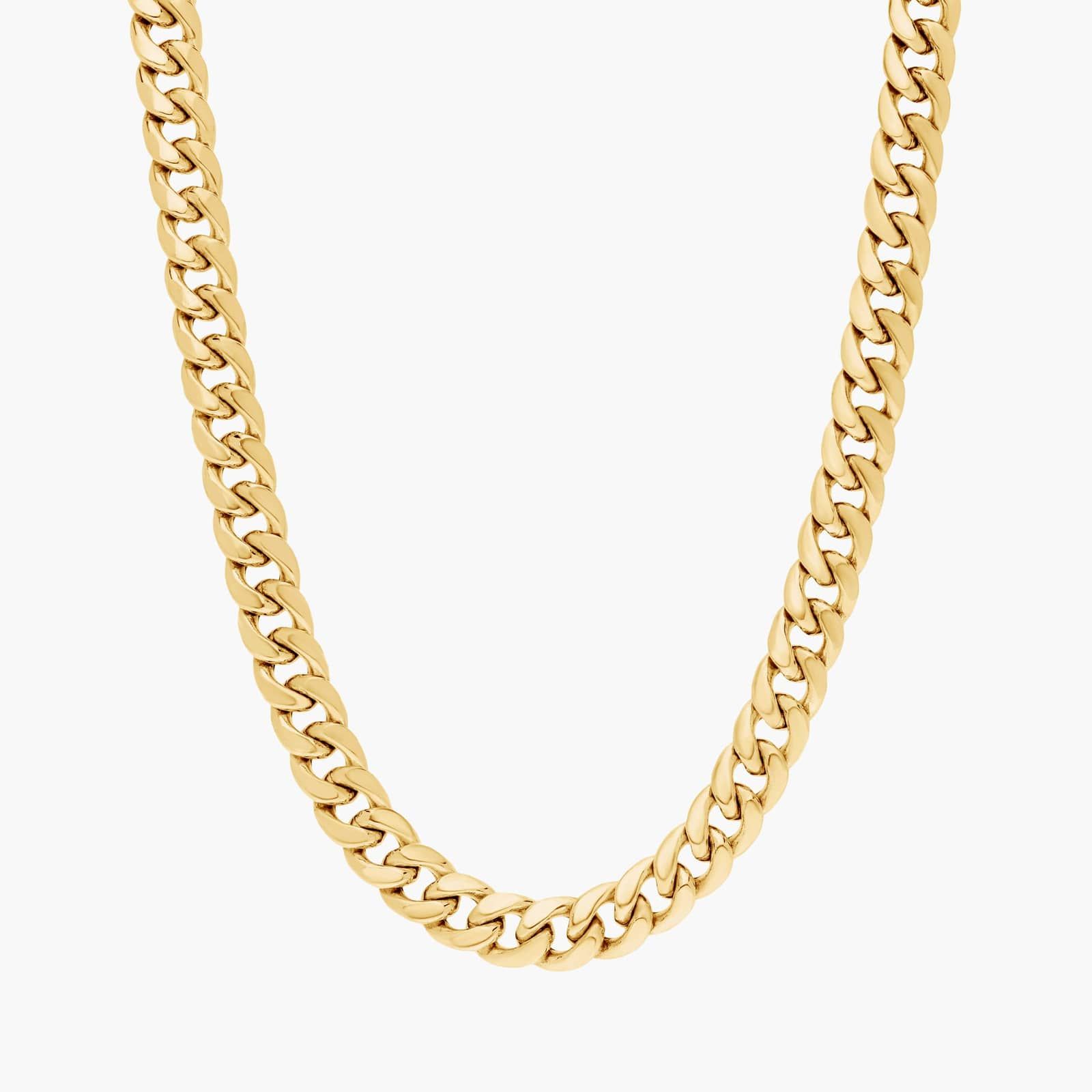 22" Miami Cuban Link Chain in 14k Yellow Gold (6 mm)
