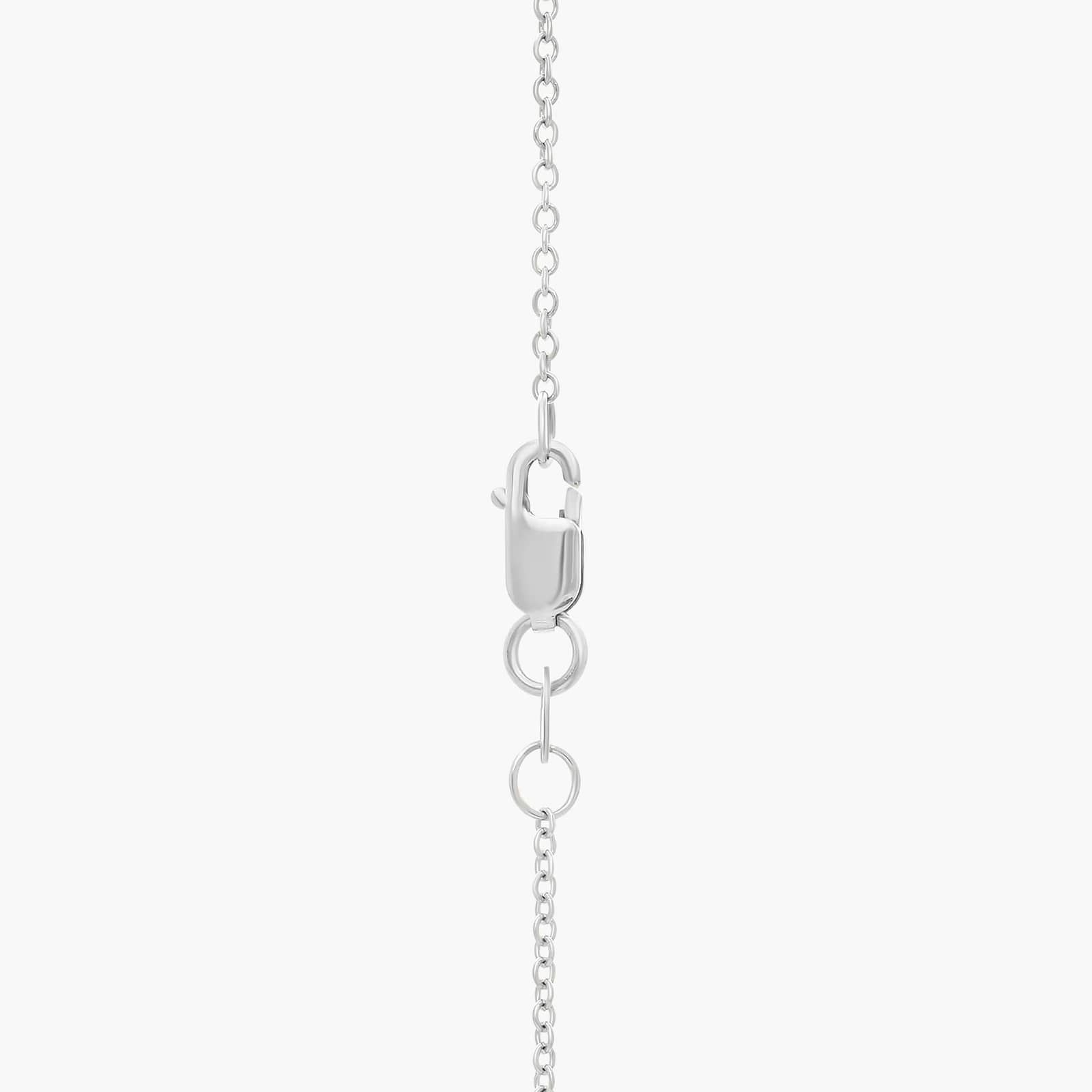 Four Prong Basket Solitaire Lab Grown Diamond Pendant In 14K White Gold (2 Ct. tw. - F-G / VS2-SI1) 2