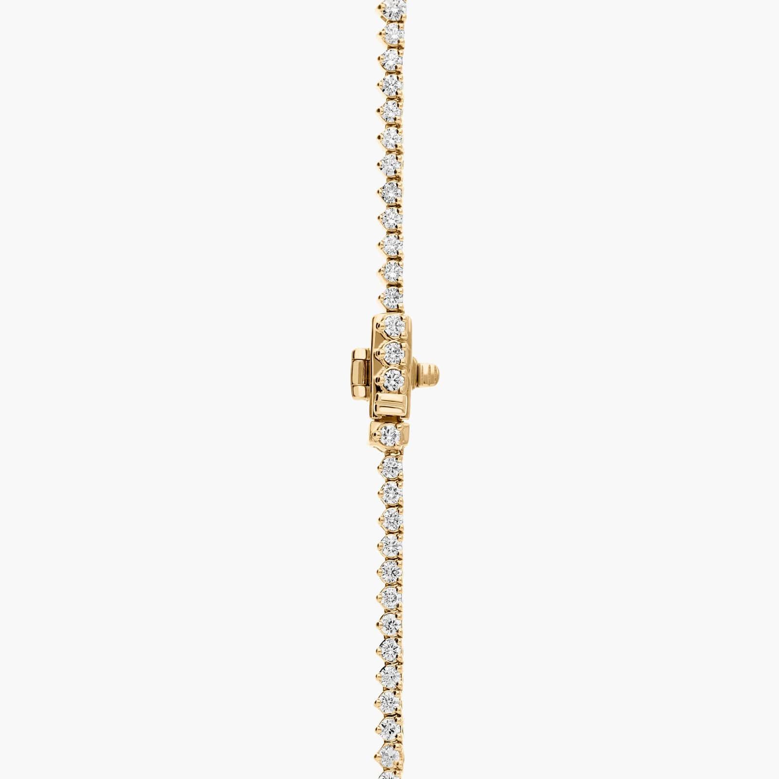 18 " Graduated Lab Grown Diamond Eternity Necklace In 14K Yellow Gold (7 Ct. tw. - F-G / VS2-SI1) 2