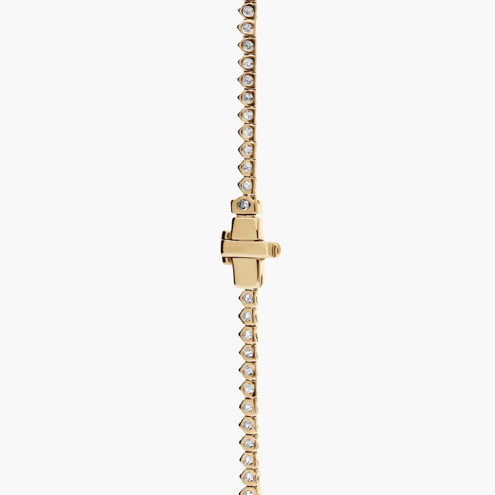 18 " Graduated Lab Grown Diamond Eternity Necklace In 14K Yellow Gold (7 Ct. tw. - F-G / VS2-SI1) 3