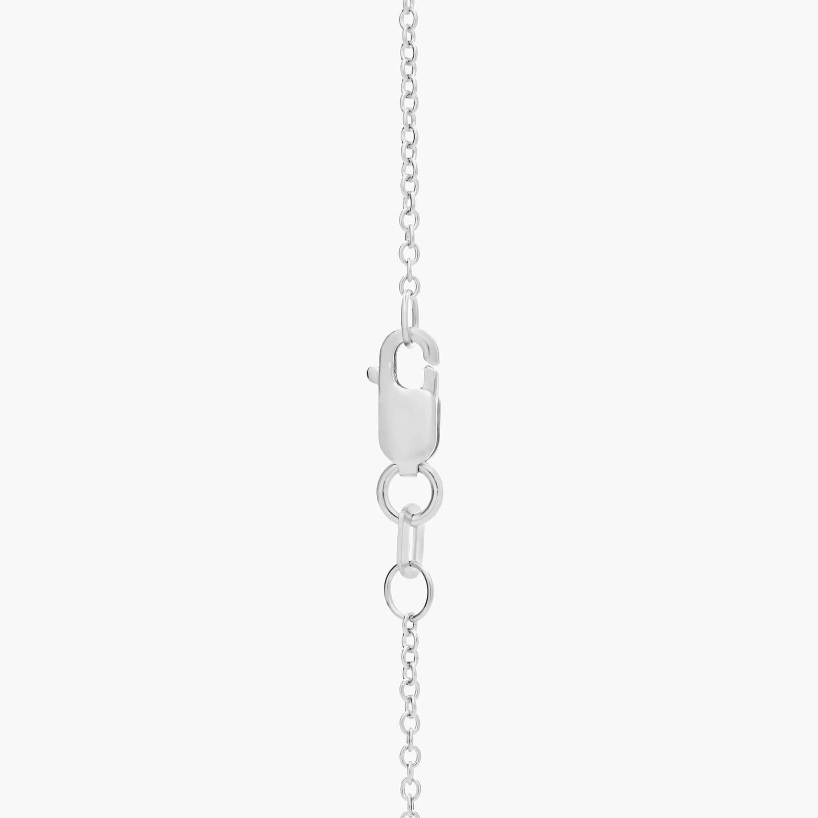Double-Bail Lab-Grown Diamond Solitaire Pendant In 14K White Gold (1 Ct. tw. - F-G / VS2-SI1) 2