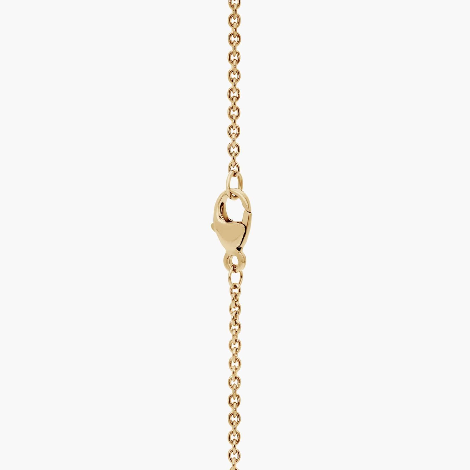 Illusion Smile Necklace With Lab-Grown Diamonds in 14K Yellow Gold 2