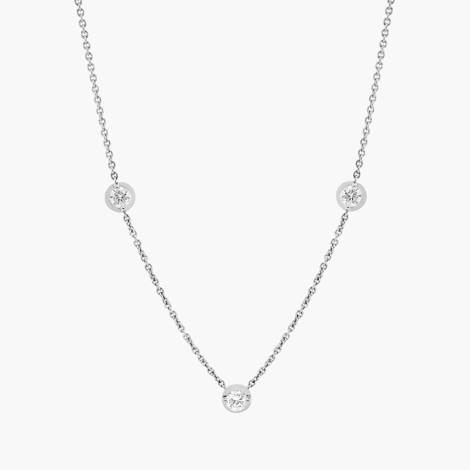 Illusion Lab-Grown Diamond Necklace In 14K White Gold
