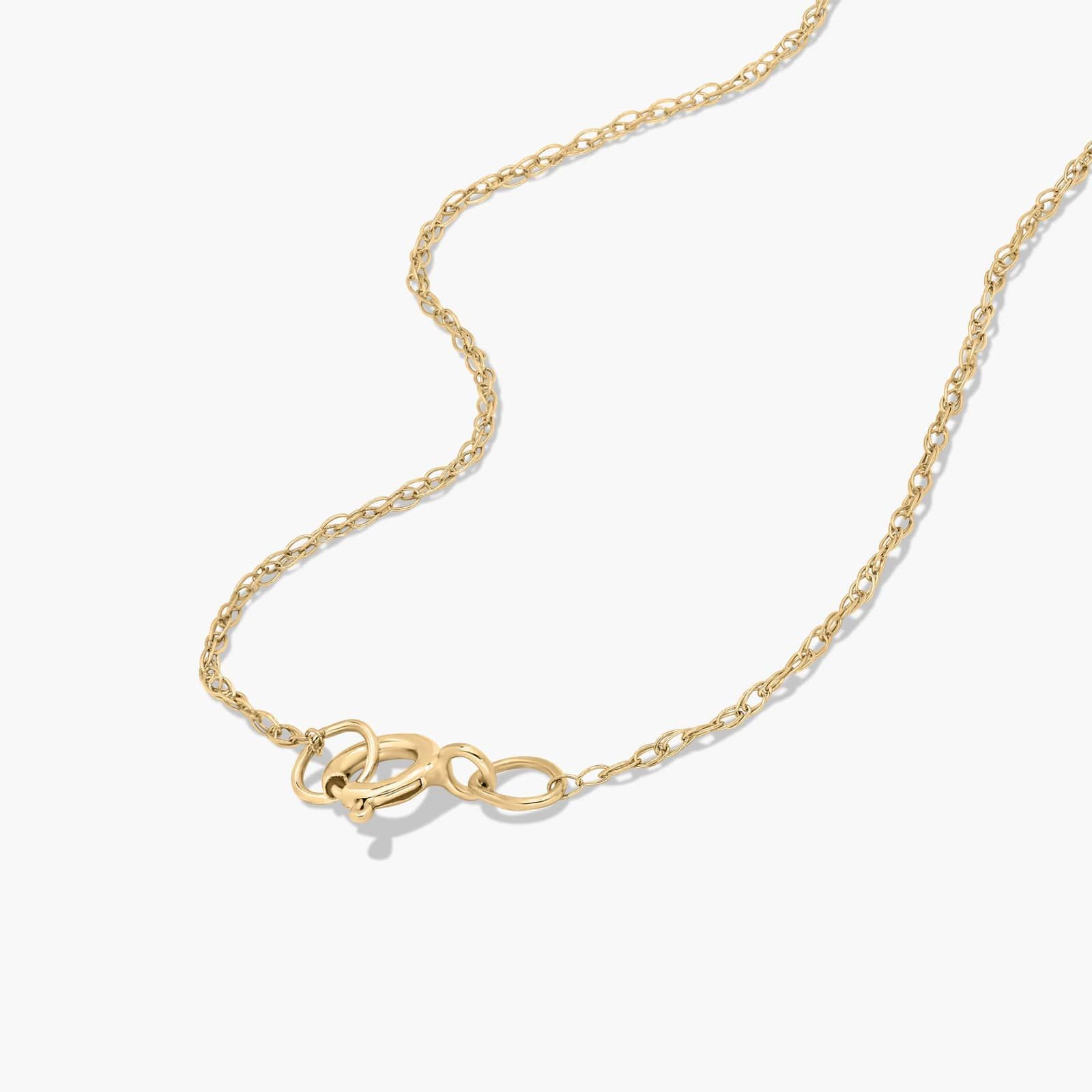 14K Yellow Gold Pear Shaped Emerald & Tri-Diamond Birthstone Pendant Necklace By James Allen 3