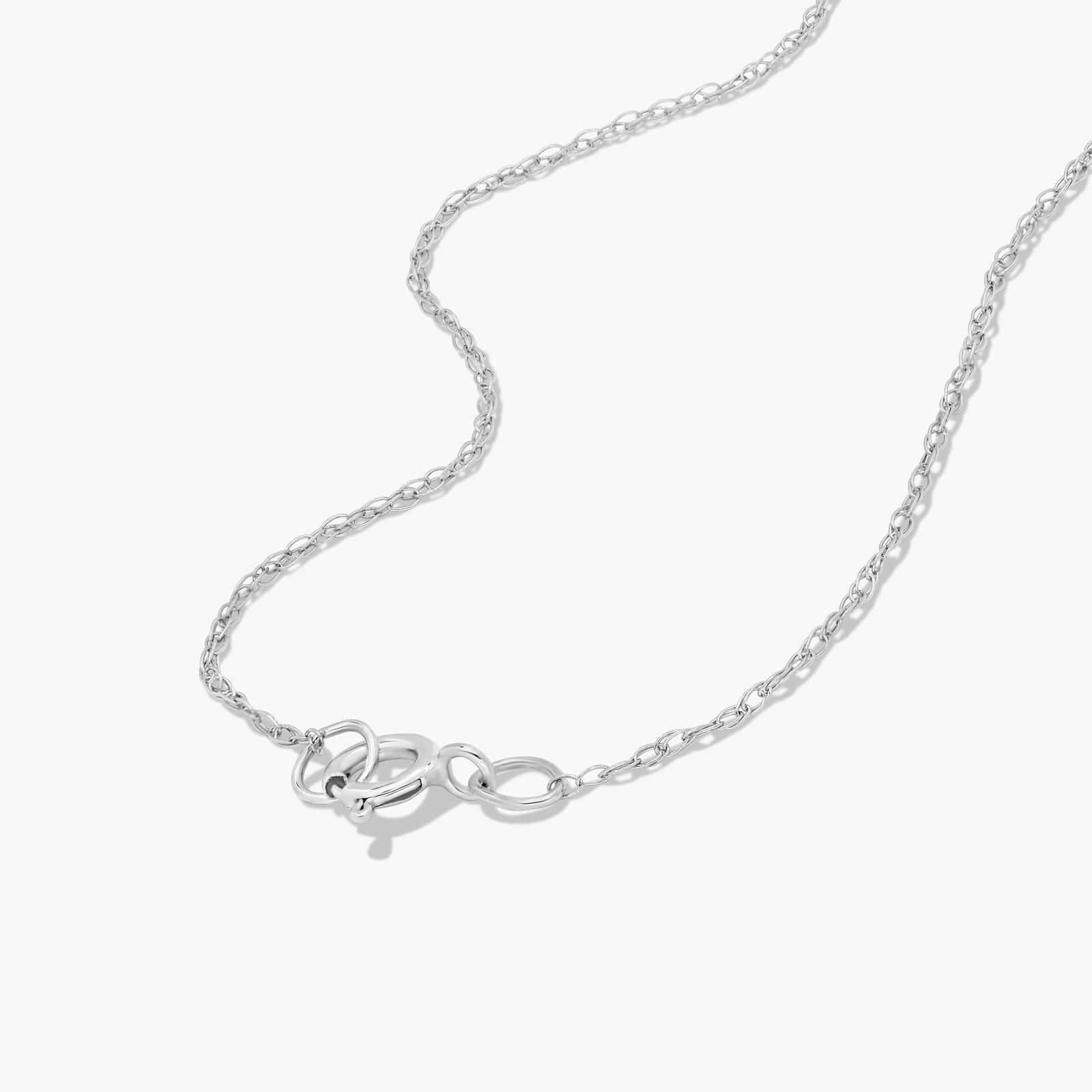 14K White Gold Pear Shaped Citrine & Tri-Diamond Birthstone Pendant Necklace By James Allen 3