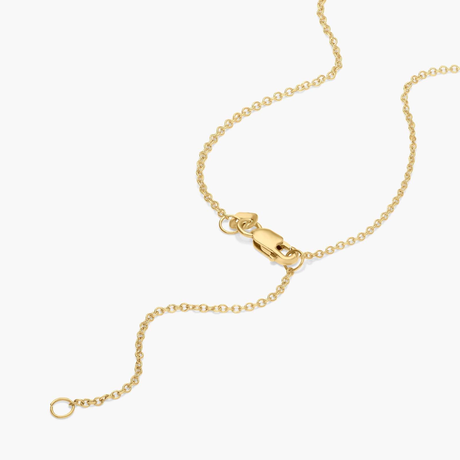 Bezel Solitaire Pendant Necklace With 0.5 CTW Marquise Cut Diamonds in 14K Yellow Gold By James Allen 3