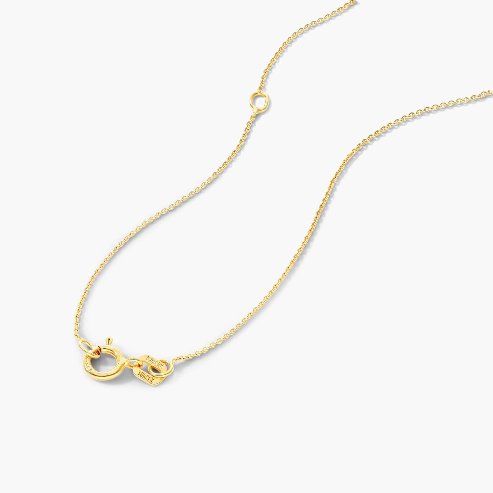 14K Yellow Gold Emerald Birthstone Necklace By James Allen 3