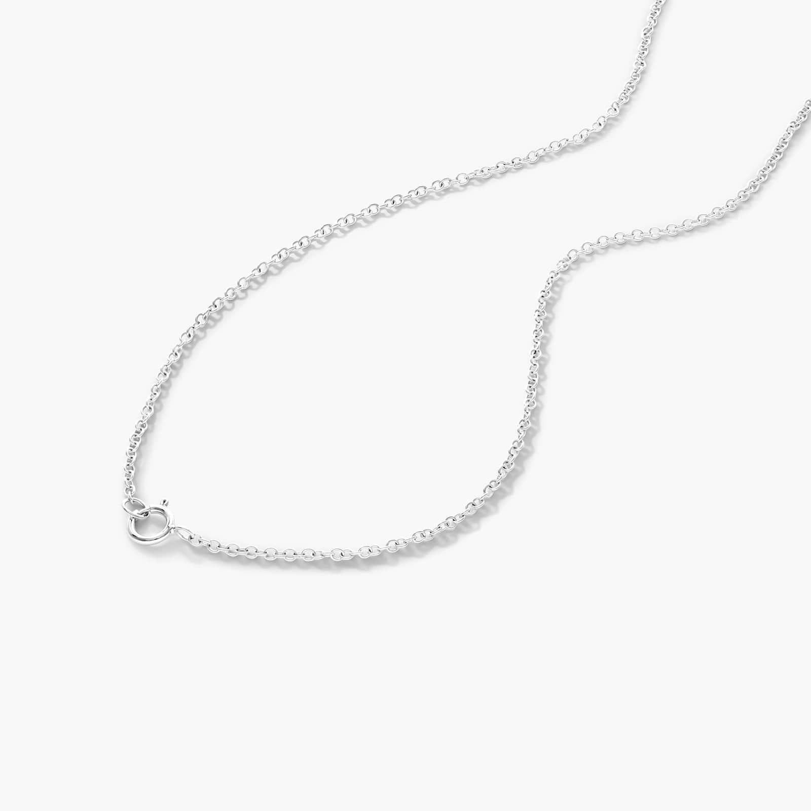 14K White Gold Imperial Sapphire and Diamond Necklace By James Allen 3
