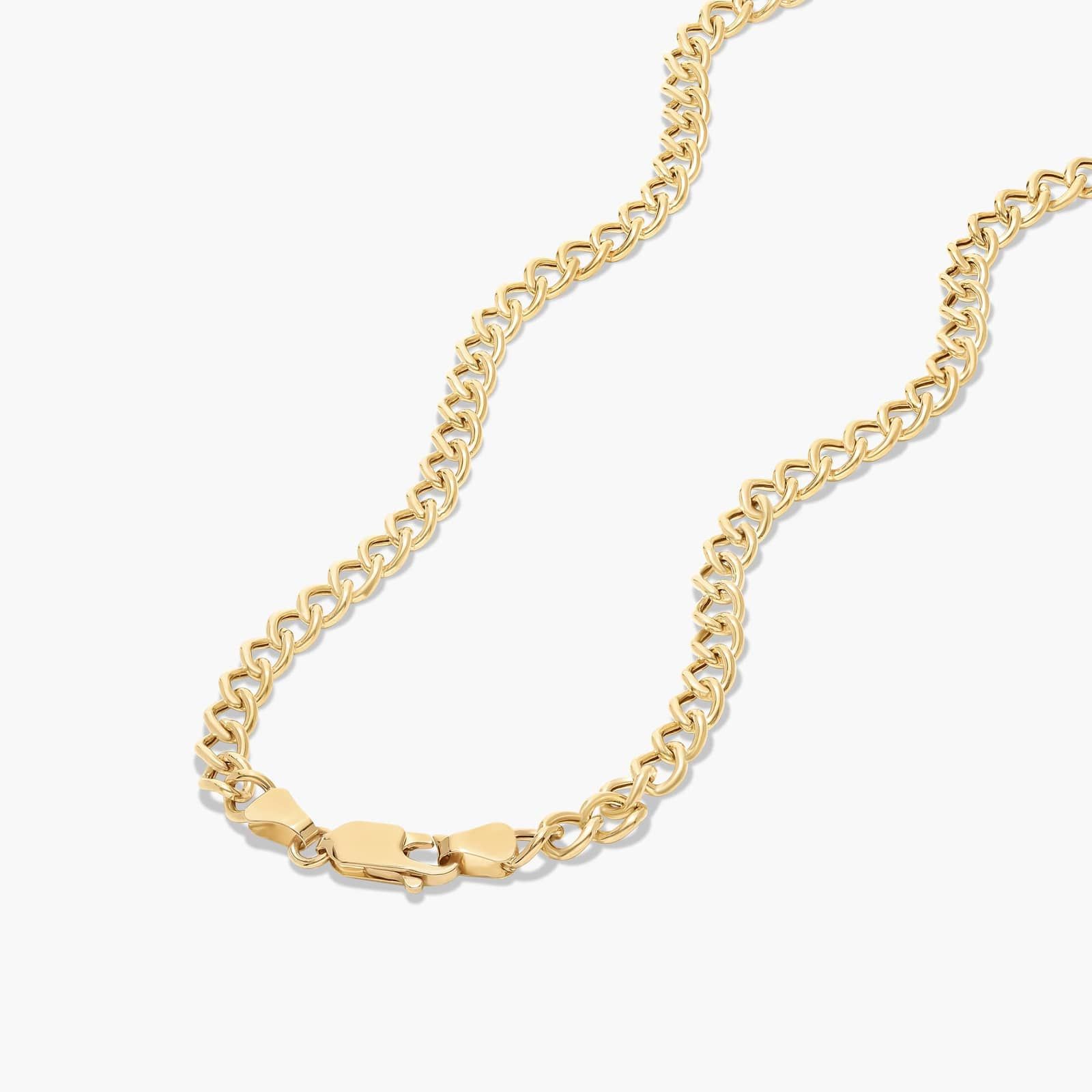 14K Yellow Gold Radiant Reflections Emerald Cut Garnet Curb Chain Necklace By James Allen 3