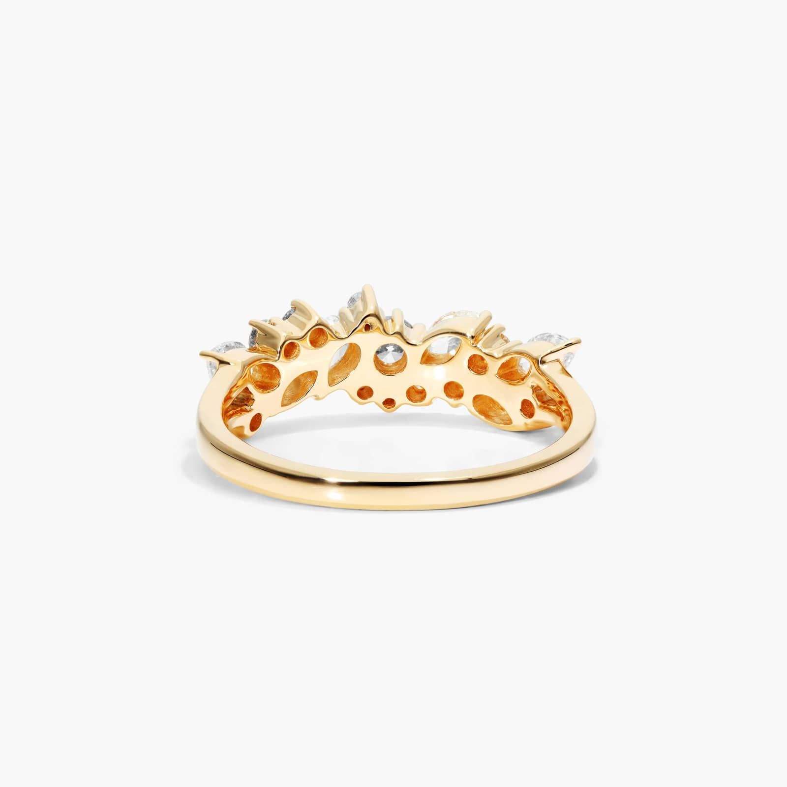 Whimsical Scatter Diamond Ring In 14K Yellow Gold By James Allen 3