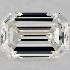 GIA 0.24 Carat H-VS2 Good Cut Emerald Diamond 2