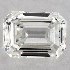 GIA 0.25 Carat H-VS1 Good Cut Emerald Diamond 2