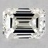 GIA 0.30 Carat H-VS1 Very Good Cut Emerald Diamond 2