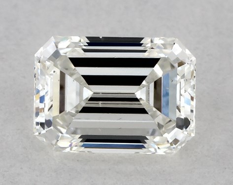 GIA 0.35 Carat H-SI1 Good Cut Emerald Diamond