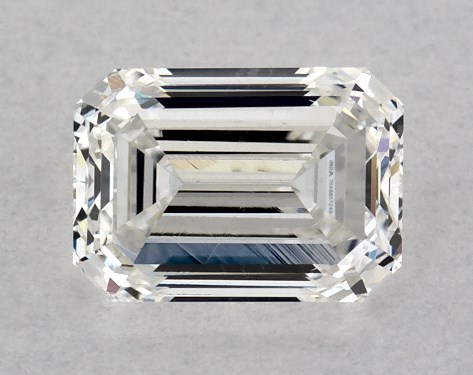 GIA 0.37 Carat H-VVS2 Good Cut Emerald Diamond