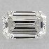 GIA 0.38 Carat G-SI2 Very Good Cut Emerald Diamond 2
