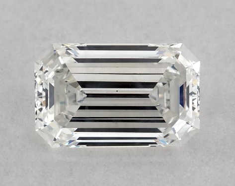 GIA 0.38 Carat G-SI2 Very Good Cut Emerald Diamond