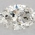 GIA 0.28 Carat H-SI1 Very Good Cut Oval Diamond 2