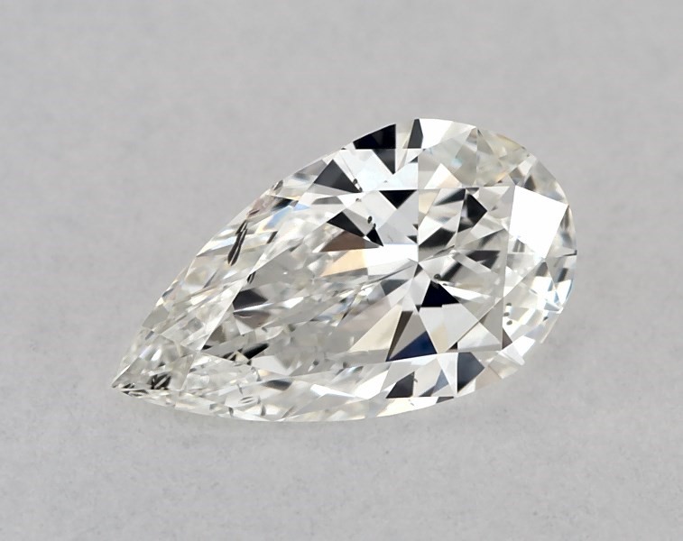 GIA 0.28 Carat H-SI2 Very Good Cut Pear Diamond 3
