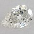 GIA 0.31 Carat H-SI1 Ideal Cut Pear Diamond 2