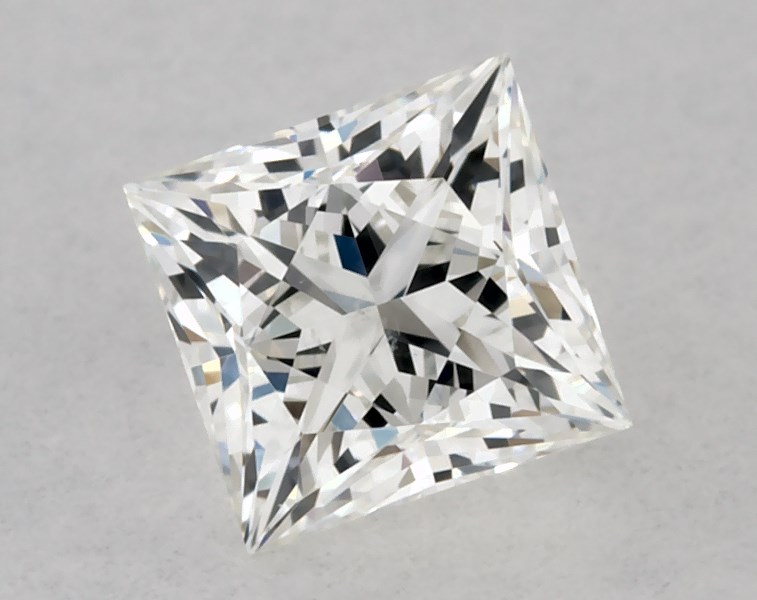 GIA 0.31 Carat H-SI1 Good Cut Princess Diamond 3