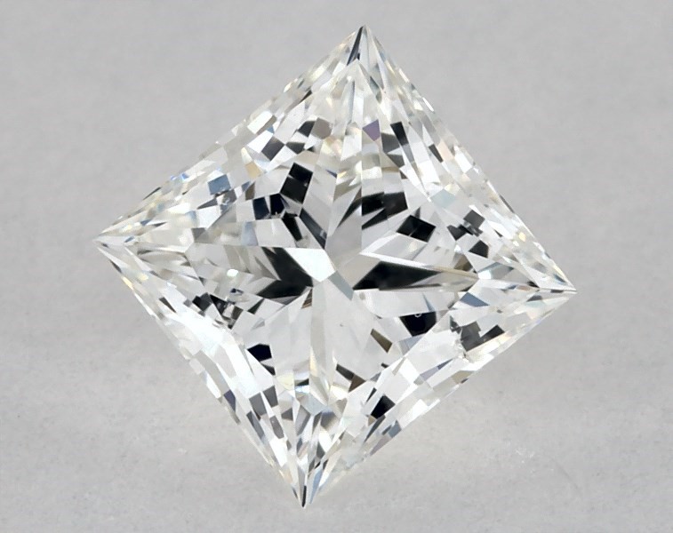 GIA 0.48 Carat H-SI2 Ideal Cut Princess Diamond 3