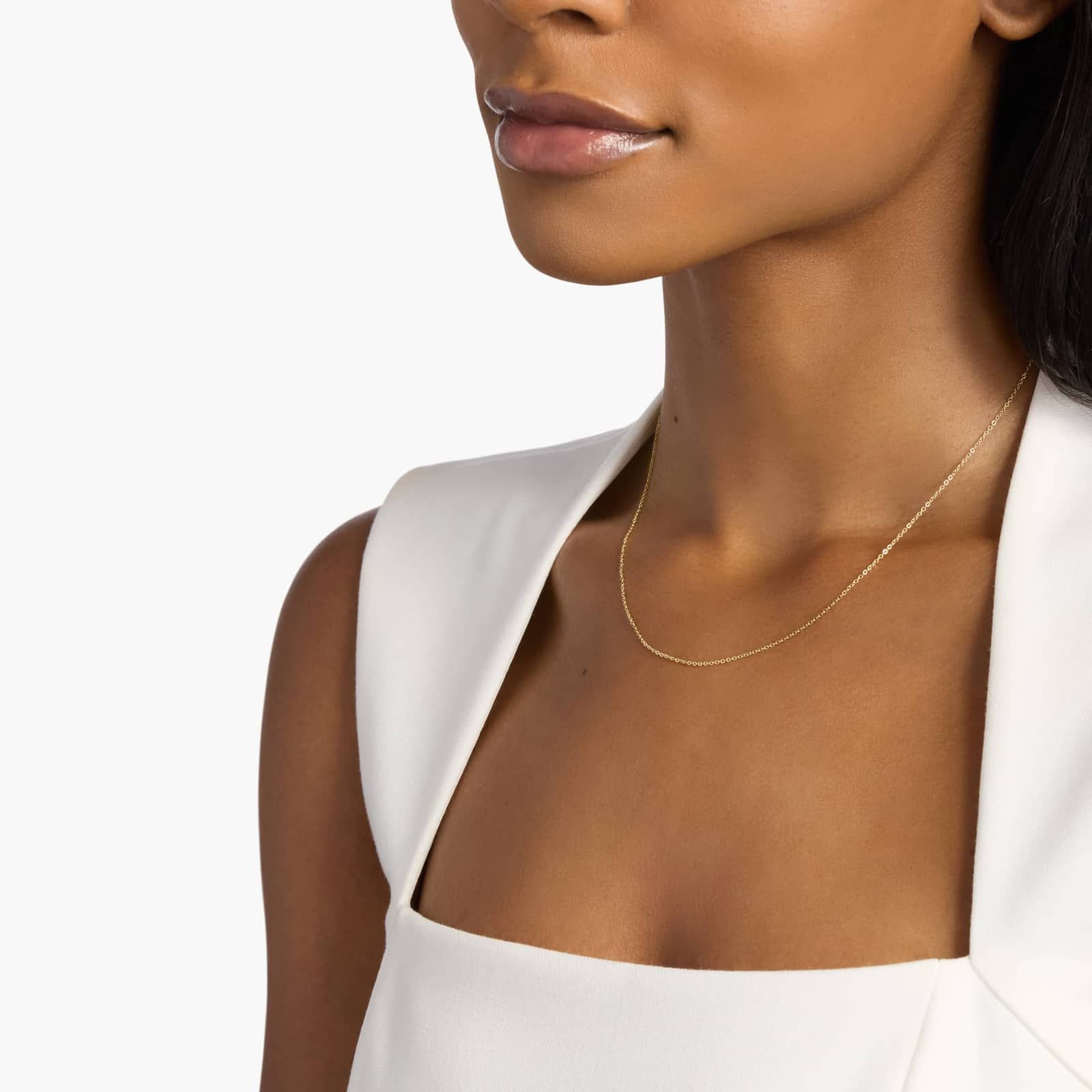 18" Cable Chain in 14k Yellow Gold (1.15mm) 3