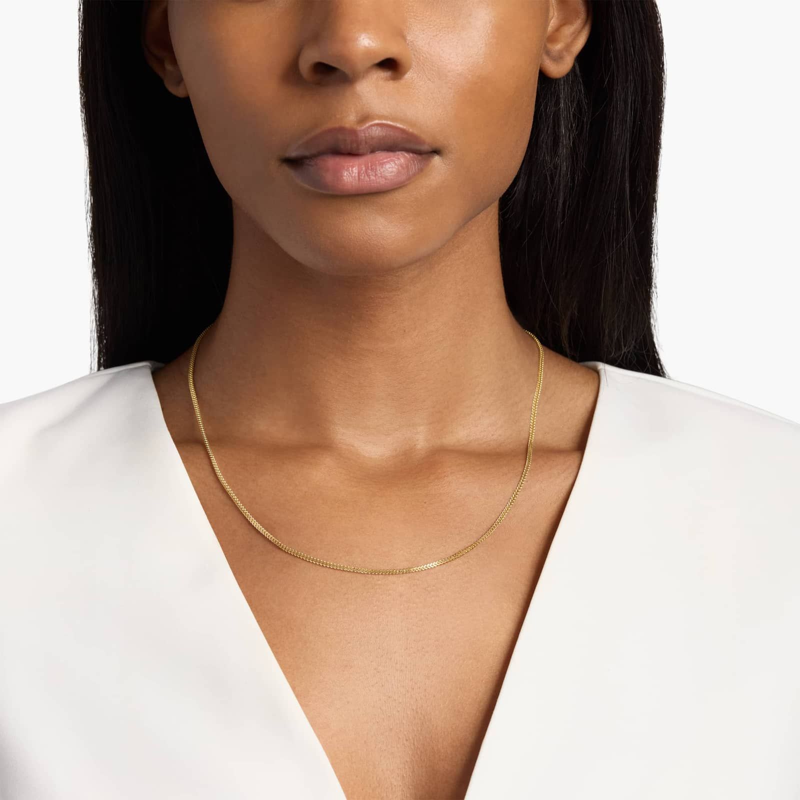 20" Franco Chain in 14k Yellow Gold (1.3 mm) 4