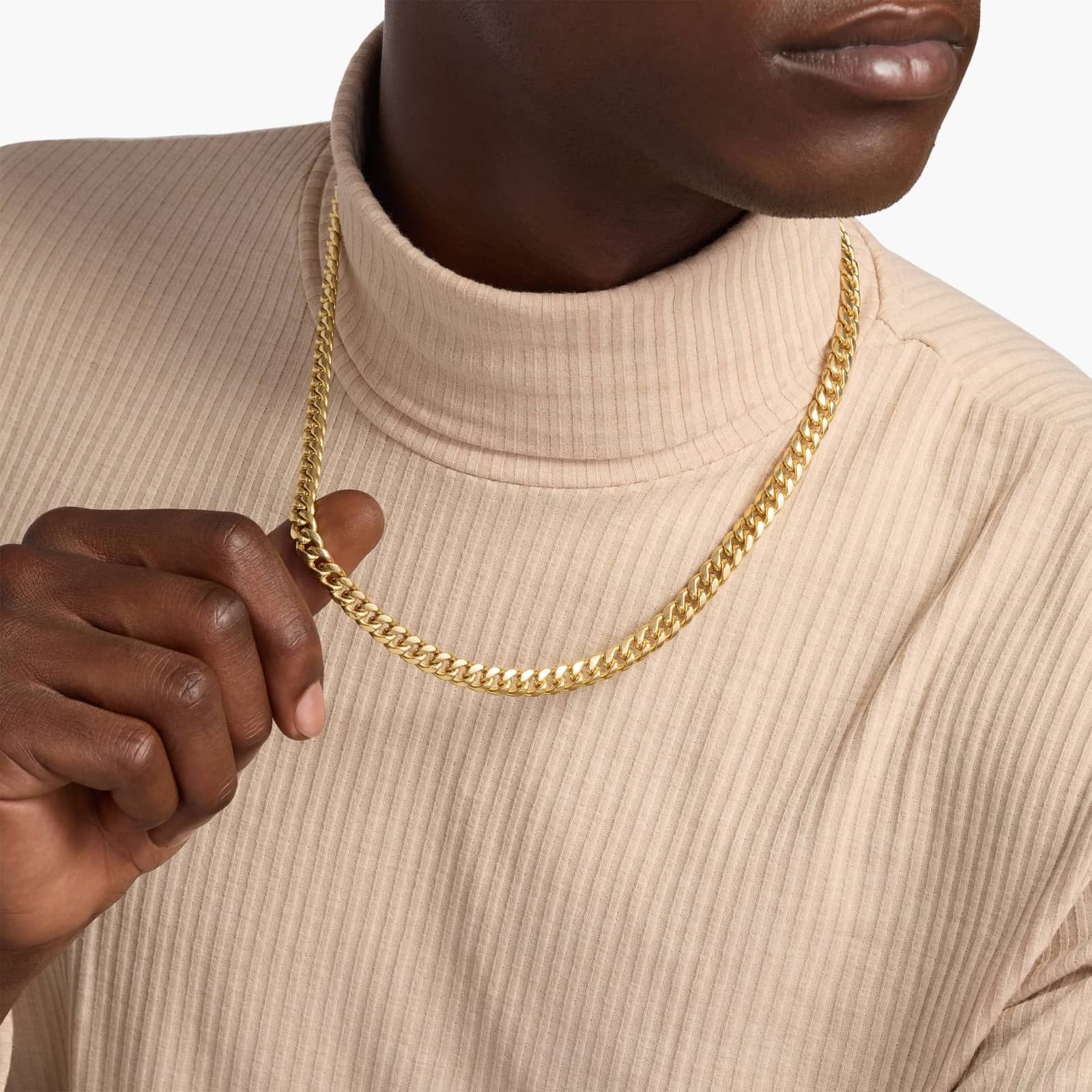 22" Miami Cuban Chain in 14k Yellow Gold (7 mm) 3