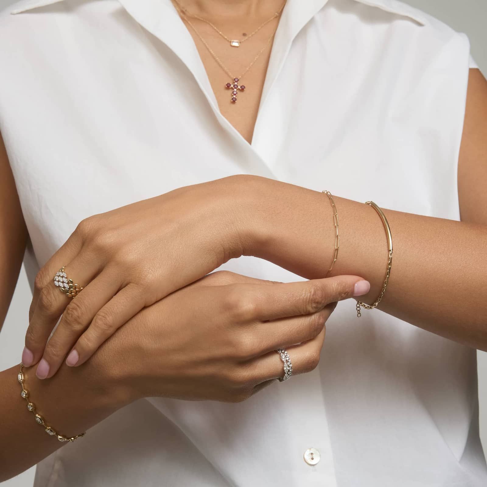 Paperclip Bracelet in 14K Yellow Gold 3