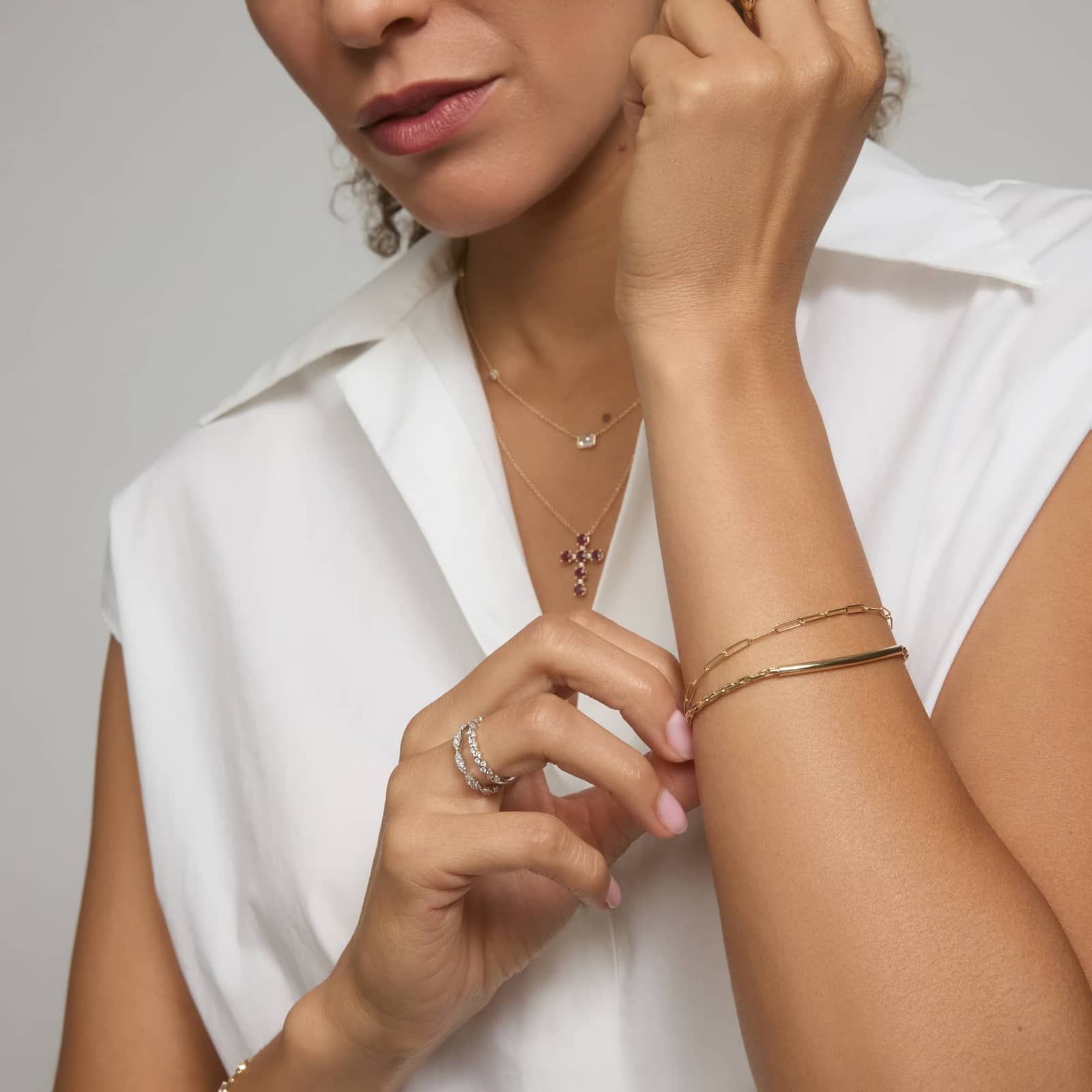 Paperclip Bracelet in 14K Yellow Gold 4