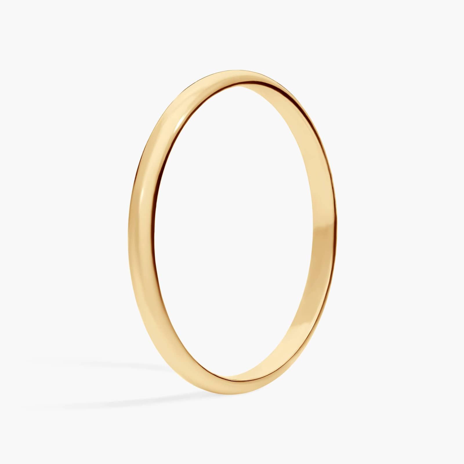 Classic Wedding Ring in 14k Yellow Gold (2mm) 2