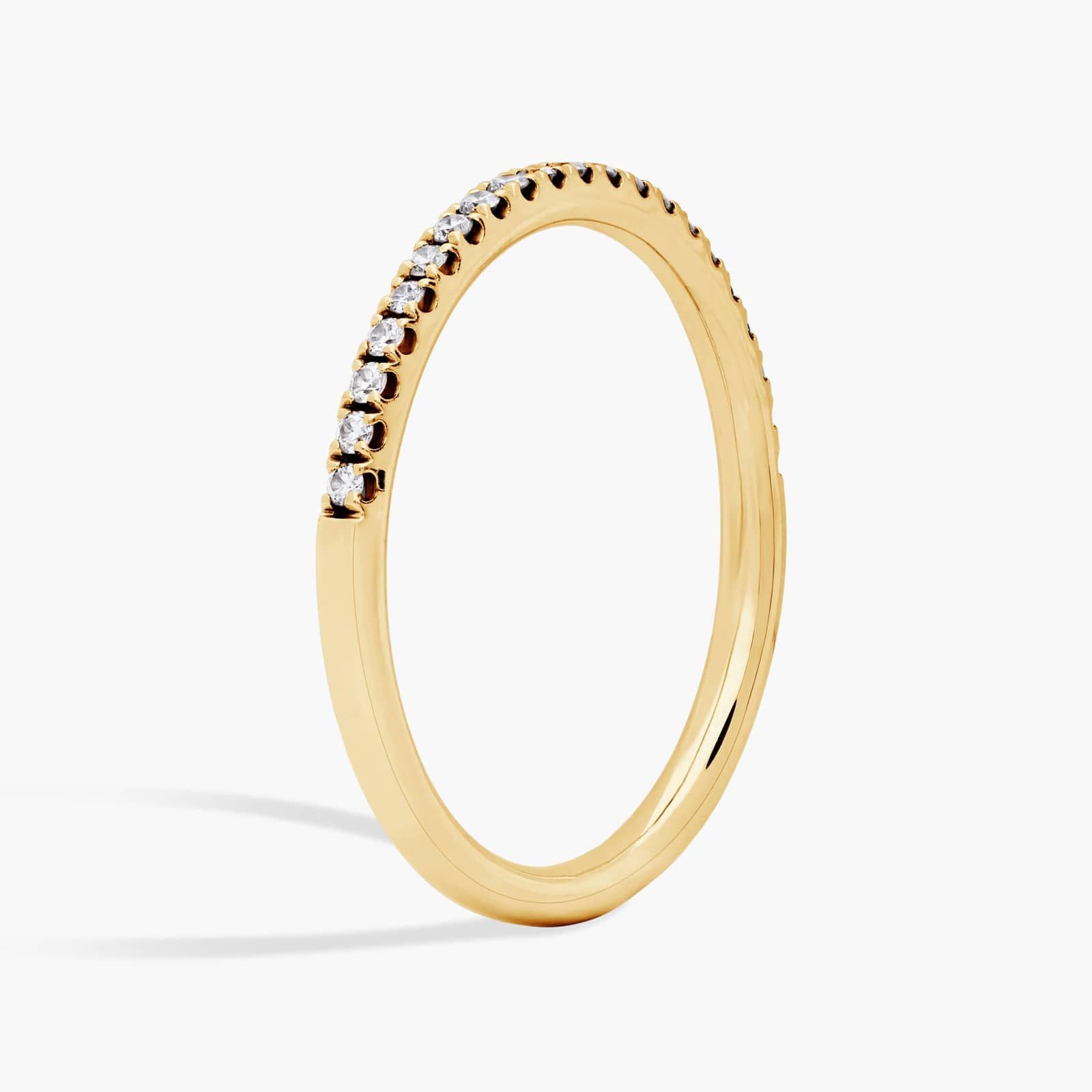 Riviera Pavé Diamond Ring in 14k Yellow Gold (1/4 ct. tw.) 2