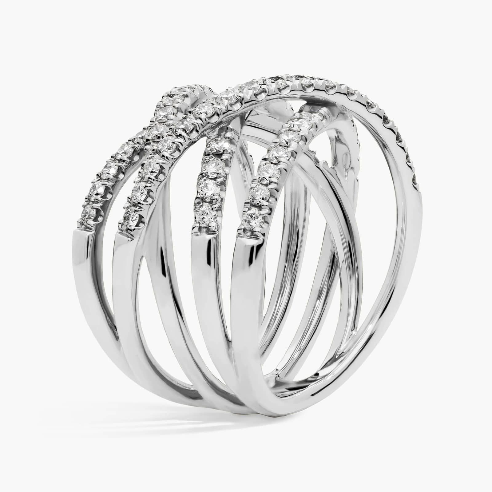 Diamond Wrap Fashion Ring in 14k White Gold (1 ct. tw.) 2
