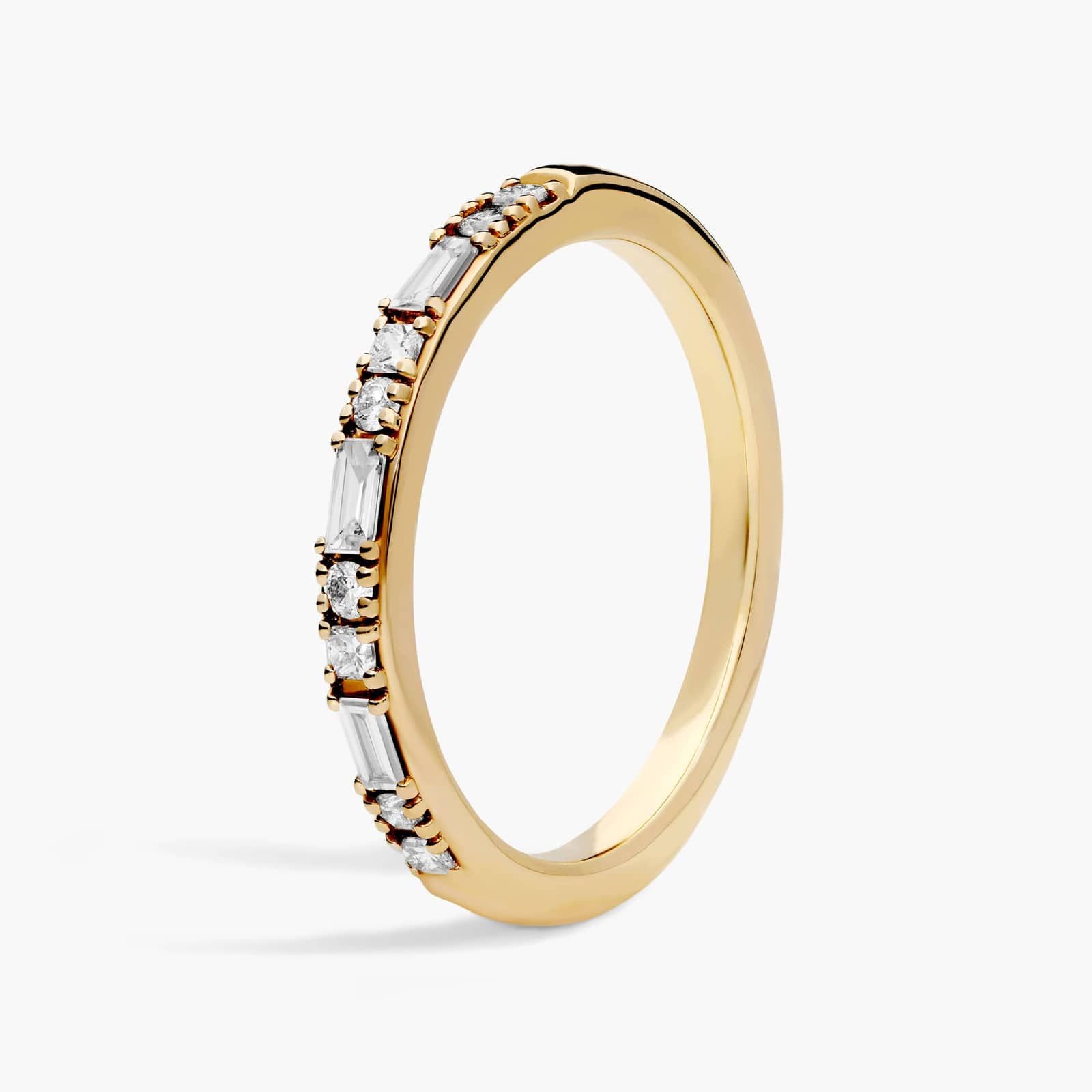 Dot Dash Diamond Ring in 14k Yellow Gold (1/4 ct. tw.) 2