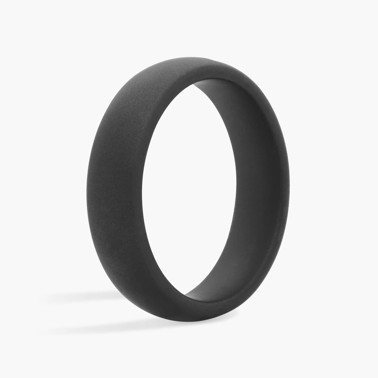 Comfort Fit Gray Wedding Ring in Tungsten (6mm) 2