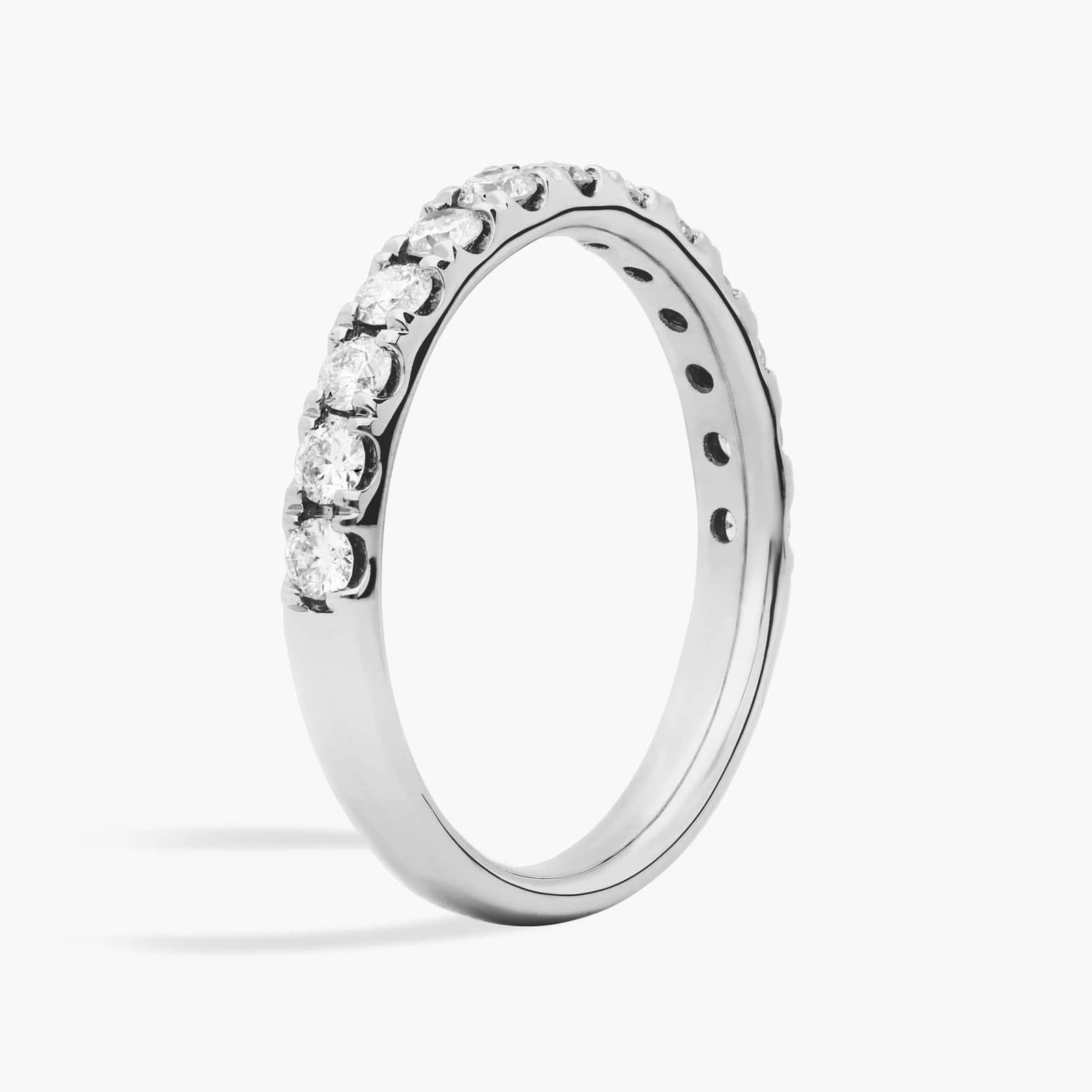 Riviera Pavé Diamond Ring In Platinum (1/2 Ct. tw. - H-I / SI1-SI2) 2