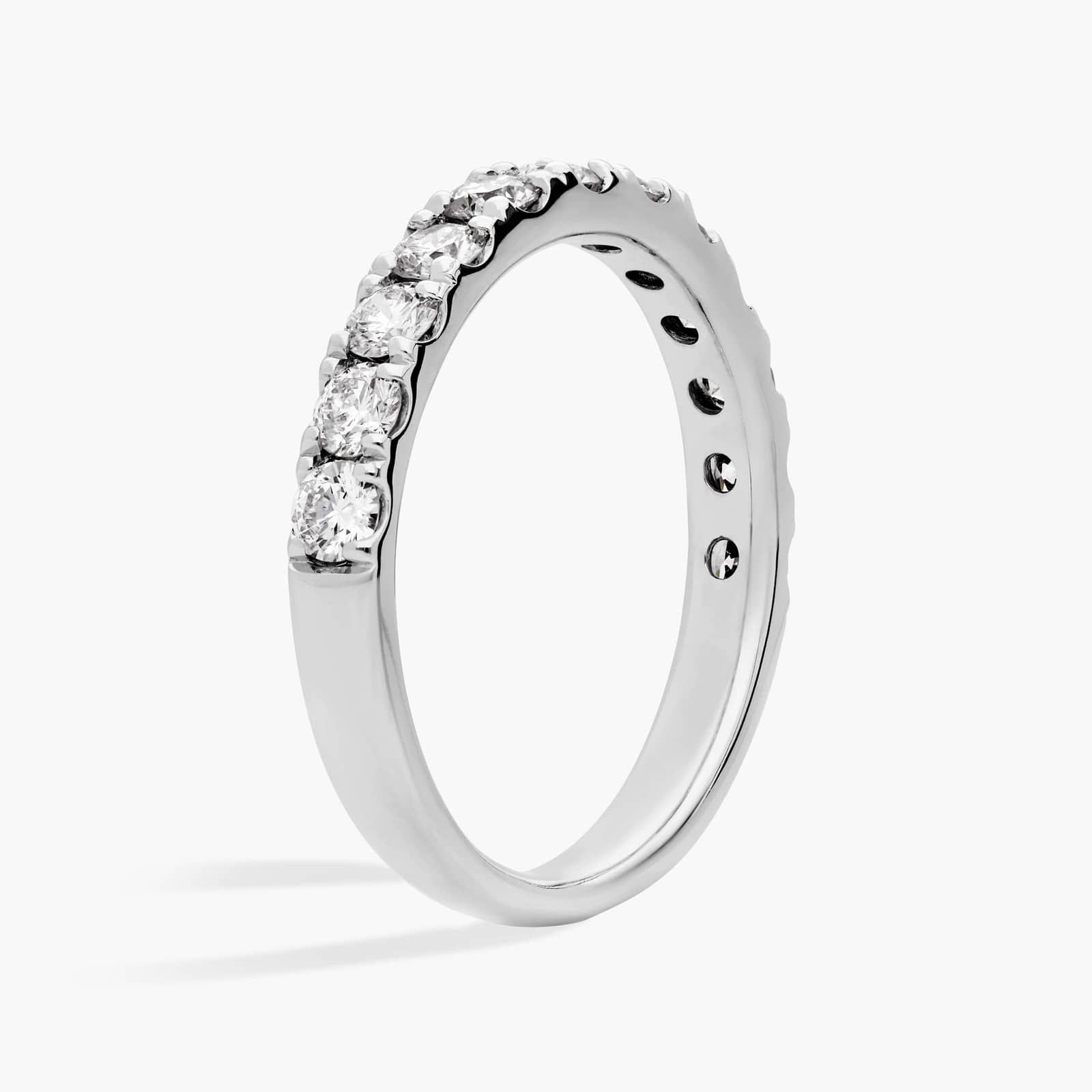 Riviera Pavé Diamond Ring In Platinum (1 Ct. tw. - H-I / SI1-SI2) 2
