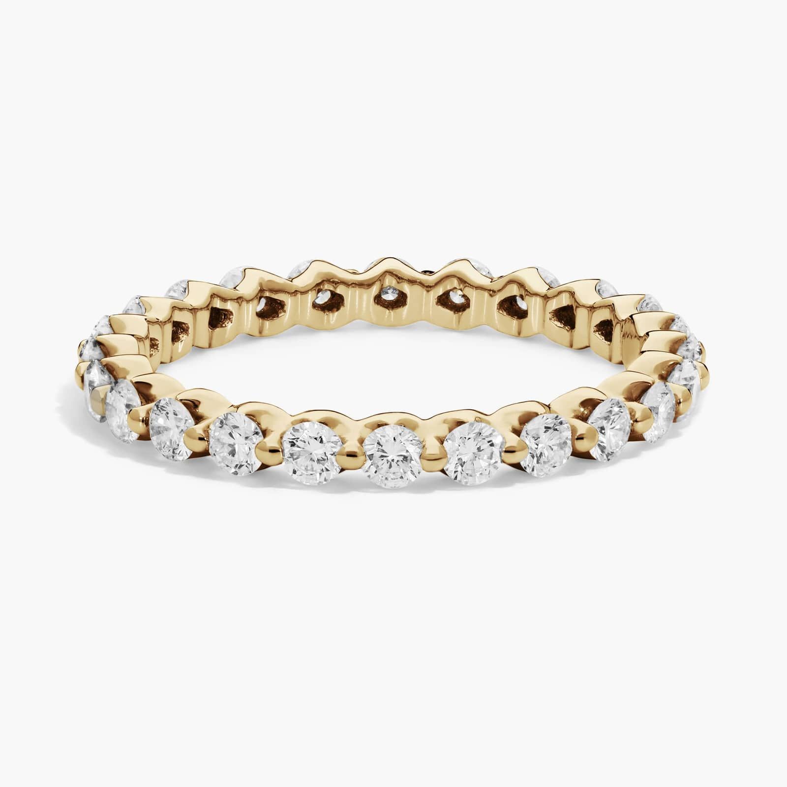 Floating Lab-Grown Diamond Eternity Ring In 14K Yellow Gold (1 Ct. tw. - F-G / VS2-SI1)