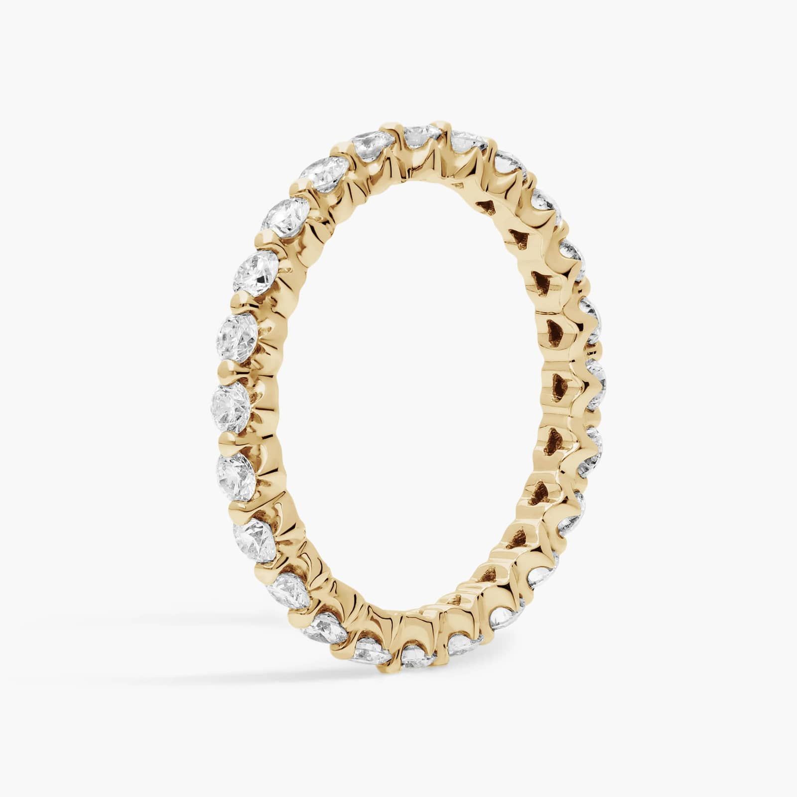 Floating Lab-Grown Diamond Eternity Ring In 14K Yellow Gold (1 Ct. tw. - F-G / VS2-SI1) 2