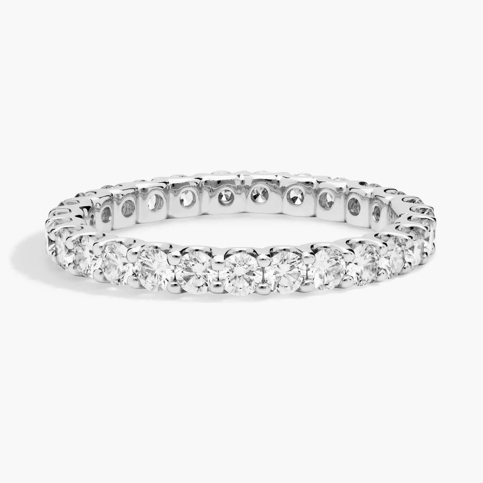 Luna Diamond Eternity Ring In 14K White Gold (1 Ct. tw. - H-I / SI1-SI2)