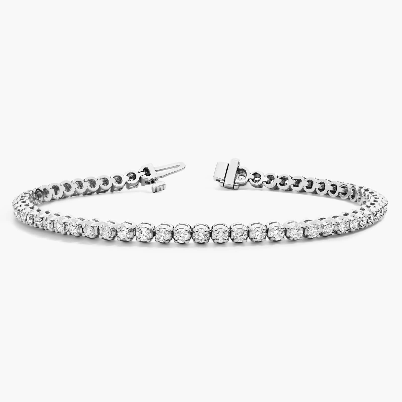 Diamond Tennis Bracelet in 14k White Gold (3 ct. tw.) 2